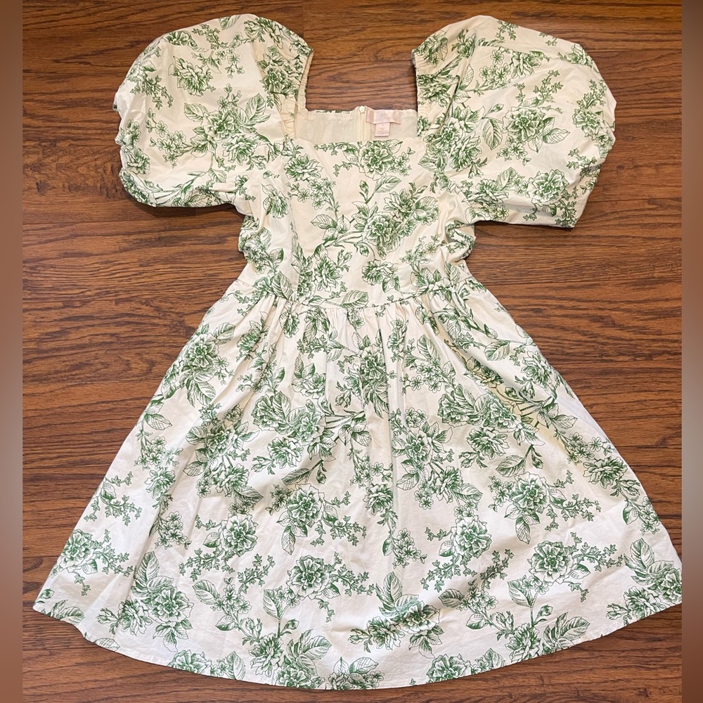 Rachel Parcell Floral Puff Sleeve Dress